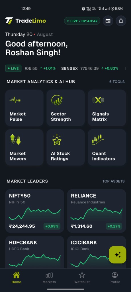 App Dashboard Mockup